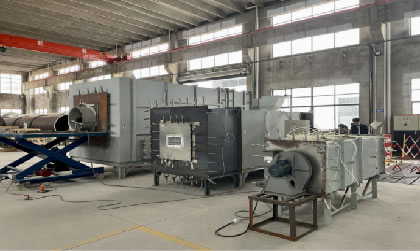 风机产品性能测试现场